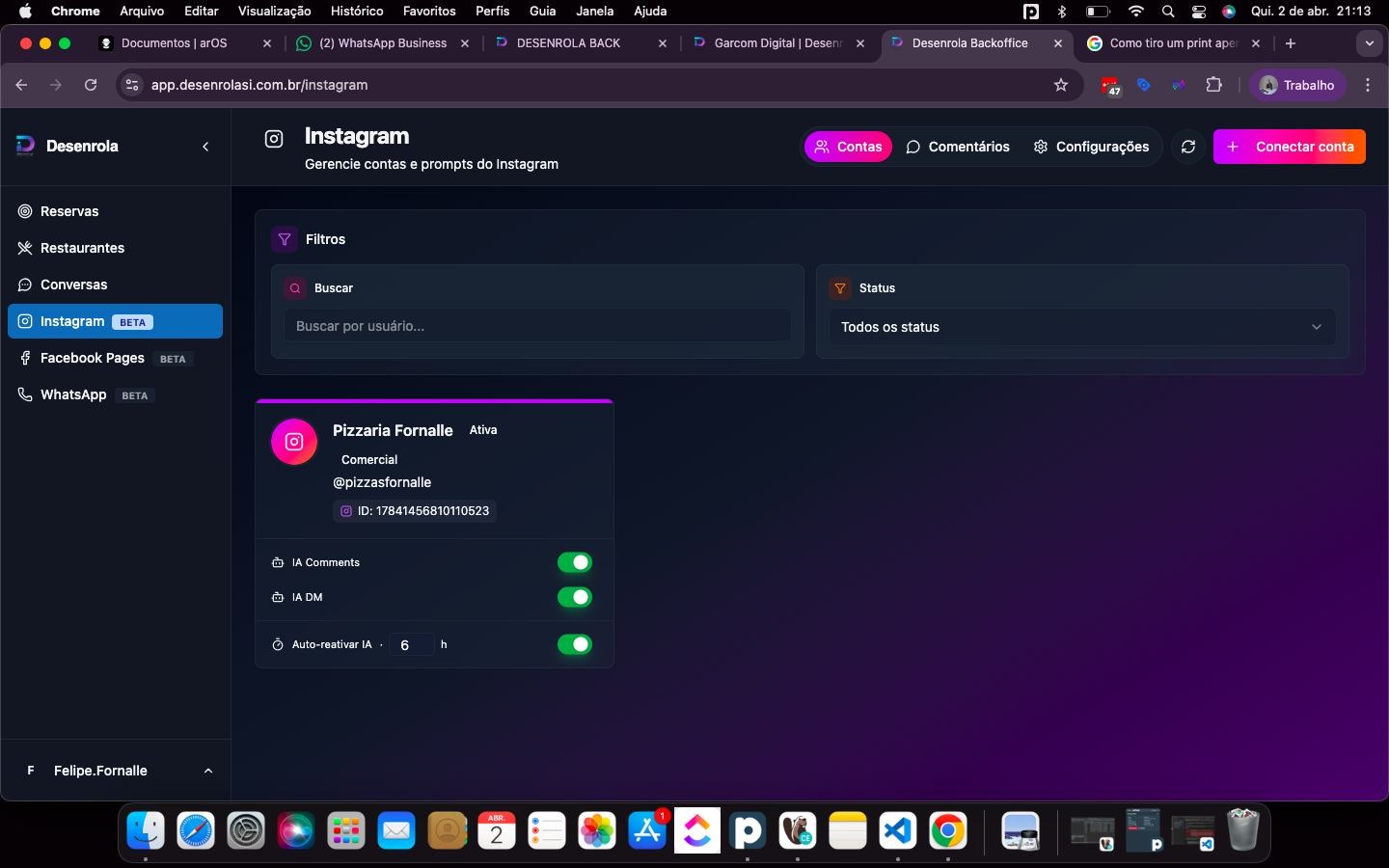 Ativar IA no Instagram - Instafull